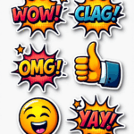 Reaction Icons - Sticker Sheet v12